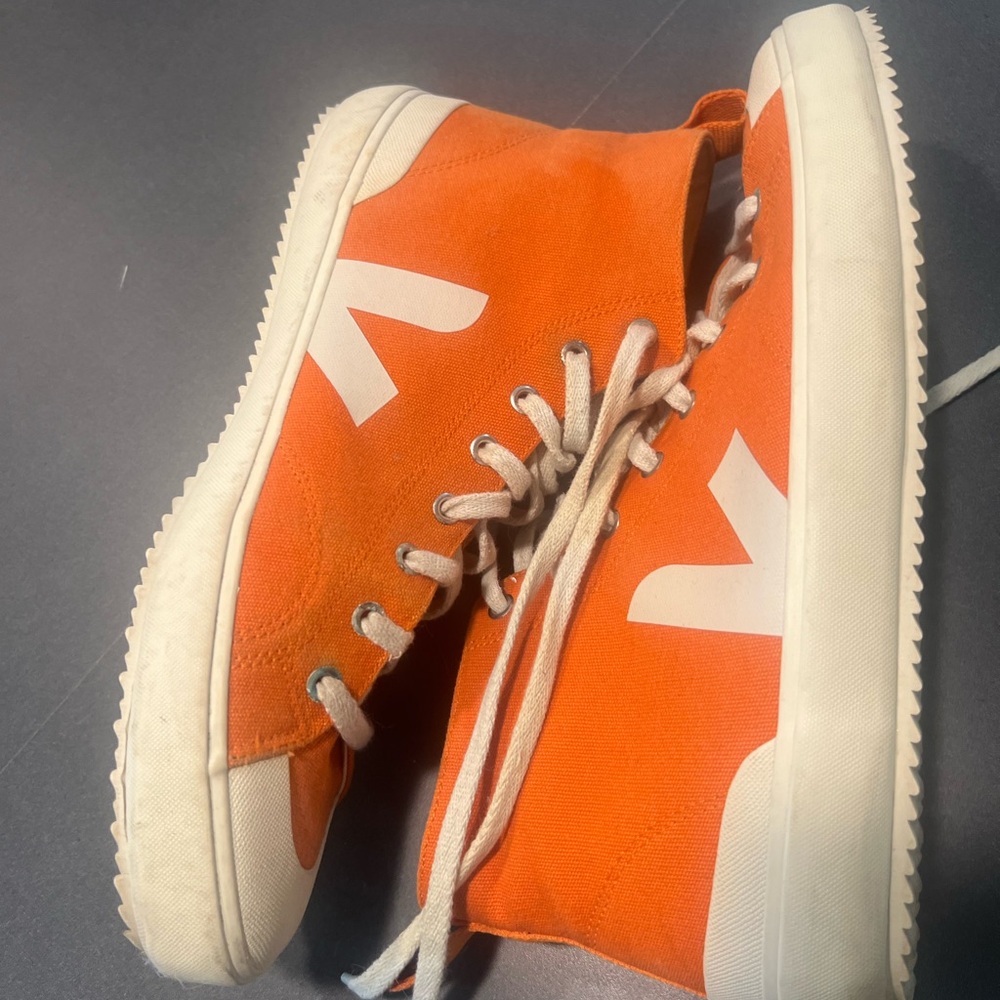 Veja Orange and White Sneakers - Women’s